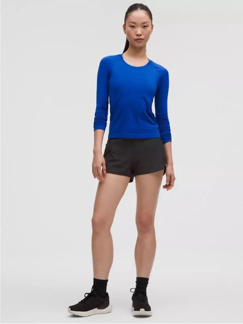 lululemon athletica Black Athletic Running Shorts